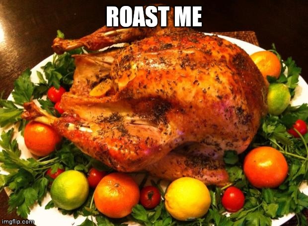 Roast me |  ROAST ME | image tagged in roasted turkey,memes,roast,roast me | made w/ Imgflip meme maker