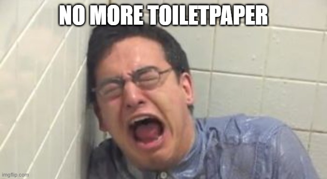 When moms out of toilet paper | NO MORE TOILETPAPER | image tagged in when moms out of toilet paper | made w/ Imgflip meme maker