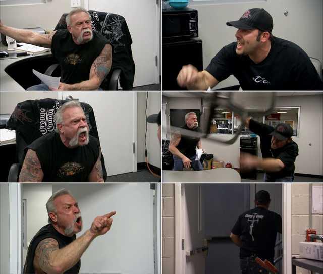 High Quality American choppers argument Blank Meme Template