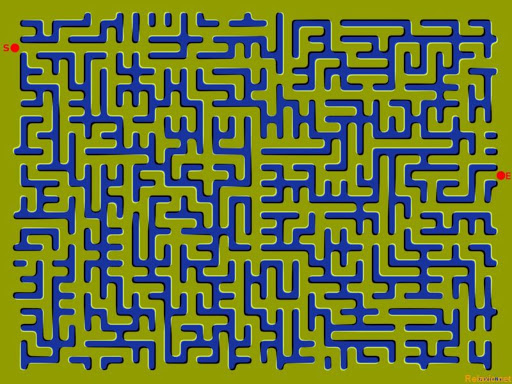 a maze for people whose eyes rapidly shift about uncontrollably Blank Meme Template