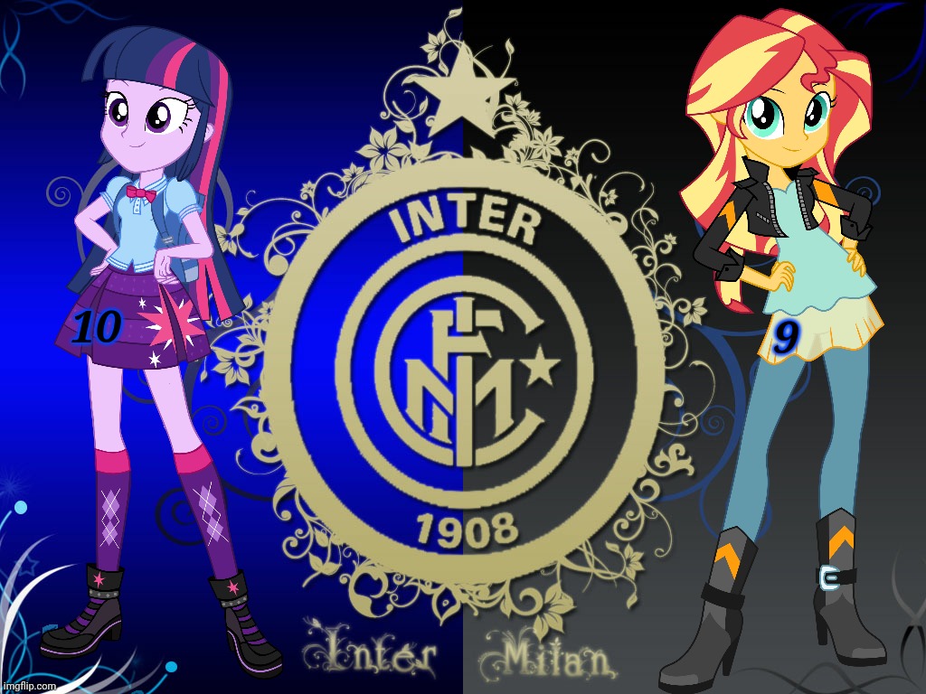 Sunlight Il nuovo duet del Inter | 10; 9 | image tagged in inter milan,memes,twilight sparkle,sunset shimmer | made w/ Imgflip meme maker