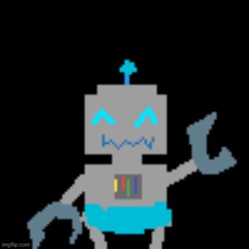 baby robot pixel art for robot contest. (Not my best work but 's fine) | image tagged in baby,robot,pixel art | made w/ Imgflip meme maker