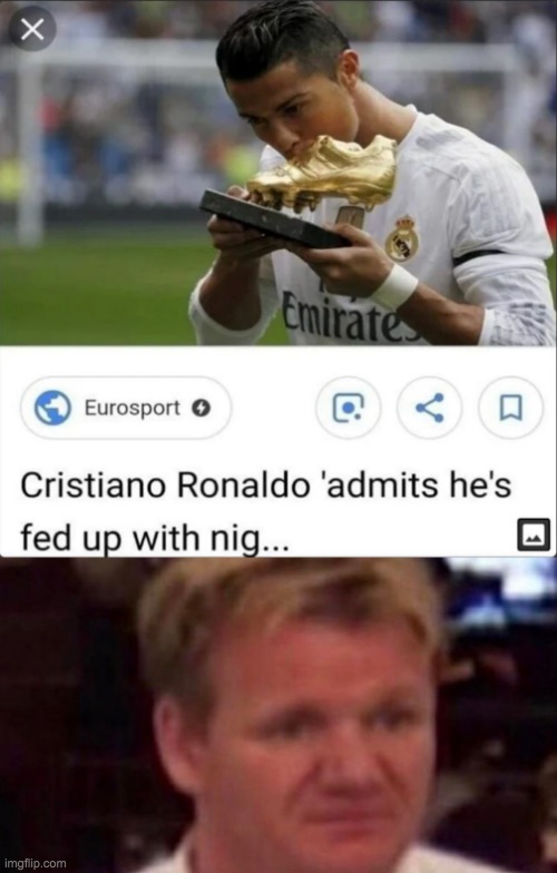bruh | image tagged in cristiano ronaldo | made w/ Imgflip meme maker