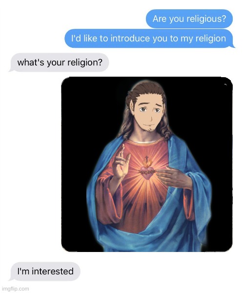 Jesus Asahi is my religion | image tagged in asahi,haikyuu,anime | made w/ Imgflip meme maker