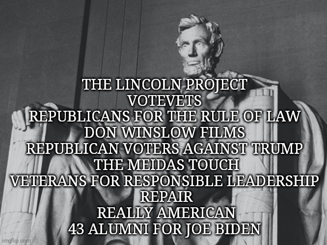 Nearly 200 000 fellow Americans are dead under Trump's watch. How many more will you tolerate? | THE LINCOLN PROJECT 
VOTEVETS 
REPUBLICANS FOR THE RULE OF LAW 
DON WINSLOW FILMS 
REPUBLICAN VOTERS AGAINST TRUMP 
THE MEIDAS TOUCH
VETERANS FOR RESPONSIBLE LEADERSHIP 
REPAIR
REALLY AMERICAN
43 ALUMNI FOR JOE BIDEN | image tagged in memes,donald trump,covid-19,americans,died | made w/ Imgflip meme maker