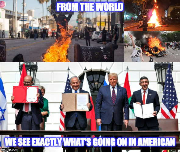 FROM THE WORLD WE SEE EXACTLY WHAT'S GOING ON IN AMERICAN | made w/ Imgflip meme maker