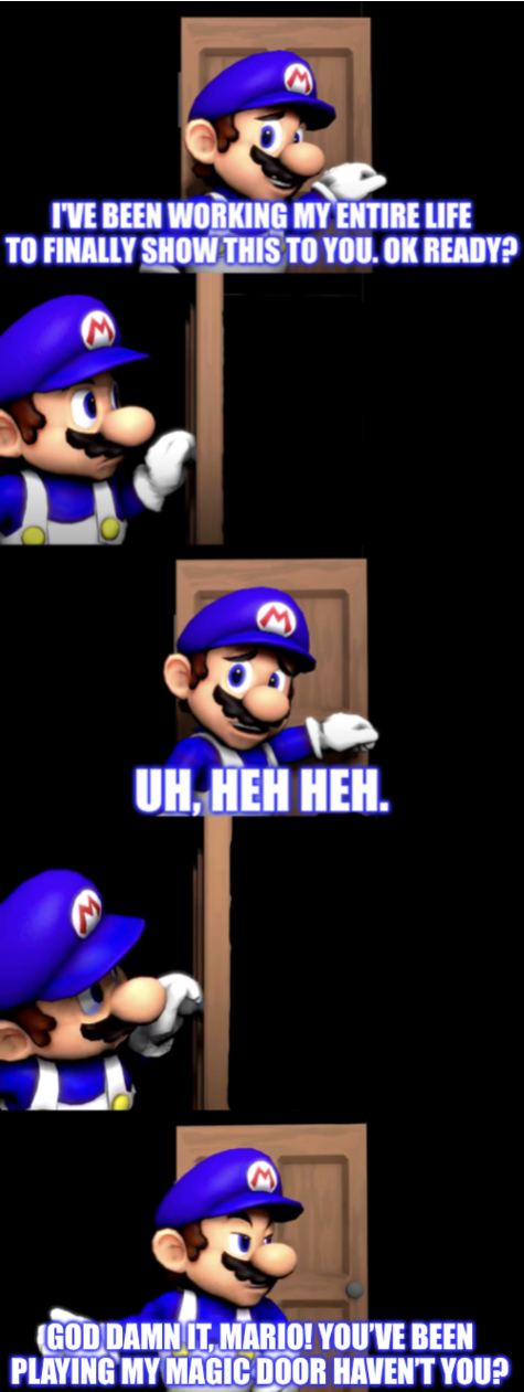 SMG4 door extended Blank Meme Template