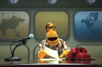 High Quality Muppet Newsman News Flash Blank Meme Template