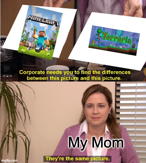 My Mom be Like | My Mom | image tagged in memes,they're the same picture | made w/ Imgflip meme maker