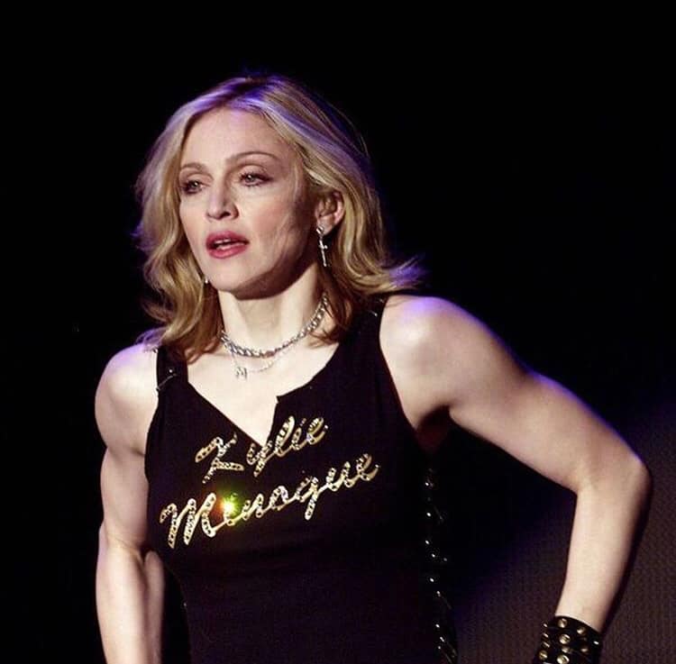 Madonna with Kylie Minogue t-shirt Blank Meme Template
