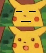High Quality Bruh Surprised Pikachu Blank Meme Template