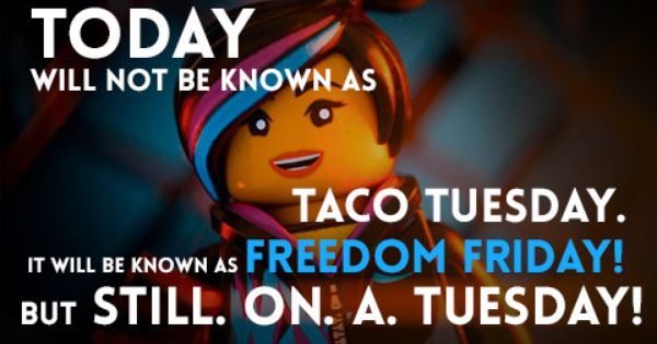 Lego Movie Freedom Friday meme Blank Meme Template