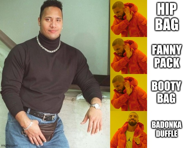 the rock fanny pack Memes & GIFs - Imgflip