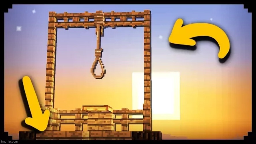 Minecraft Noose | image tagged in minecraft noose | made w/ Imgflip meme maker