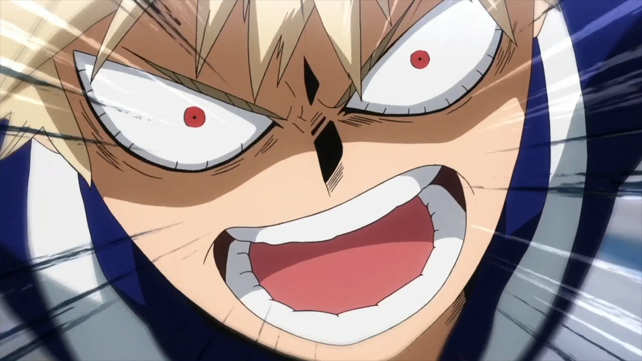 Bakugo Screaming Blank Meme Template