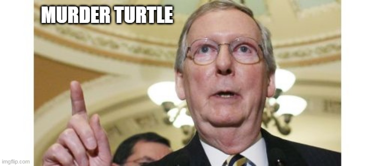 Mitch McConnell Meme | MURDER TURTLE | image tagged in memes,mitch mcconnell | made w/ Imgflip meme maker