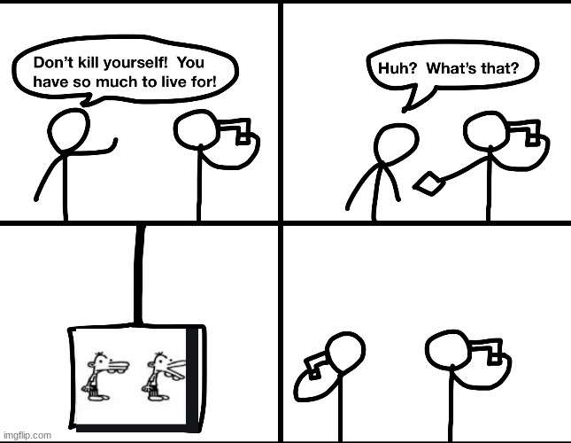 Convinced suicide comic | image tagged in convinced suicide comic | made w/ Imgflip meme maker