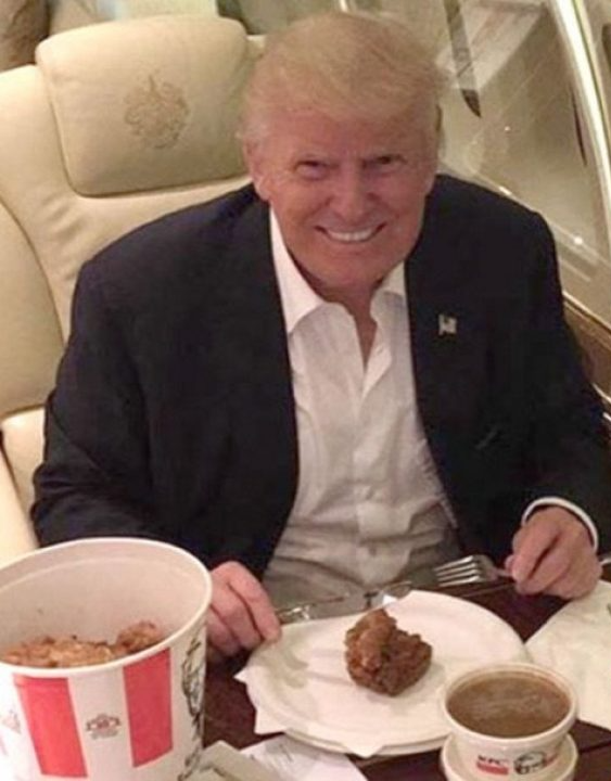 High Quality Trump KFC fast food Chicken Blank Meme Template