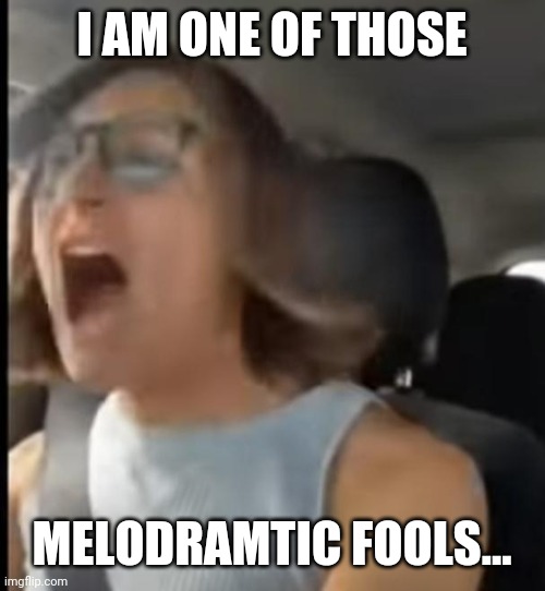 I AM ONE OF THOSE MELODRAMTIC FOOLS... | made w/ Imgflip meme maker