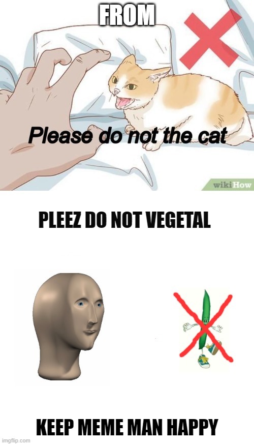 Do Not Vegetal | PLEEZ DO NOT VEGETAL; KEEP MEME MAN HAPPY | image tagged in meme man,funny,lol | made w/ Imgflip meme maker