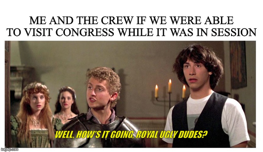 Bill and Ted Face Congress - Imgflip