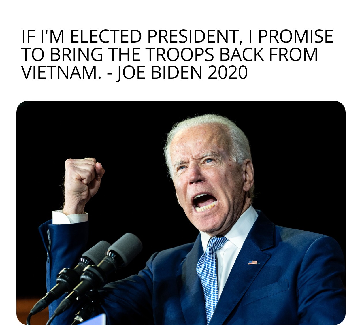 Joe biden promise Blank Meme Template