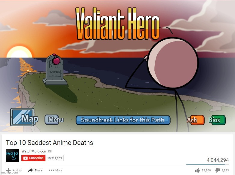 image tagged in saddest anime deaths,henry stickmin | made w/ Imgflip meme maker