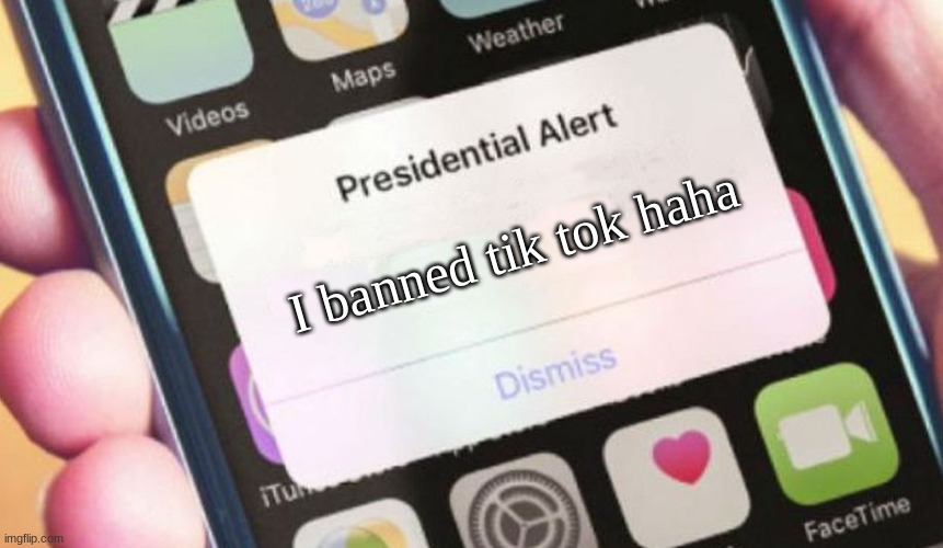 ree | I banned tik tok haha | image tagged in poop | made w/ Imgflip meme maker