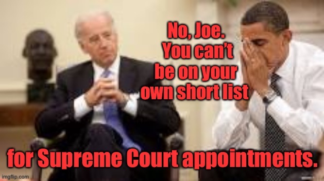 Biden finally selects a nominee | image tagged in joe biden,ruth bader ginsburg,appointment,self | made w/ Imgflip meme maker