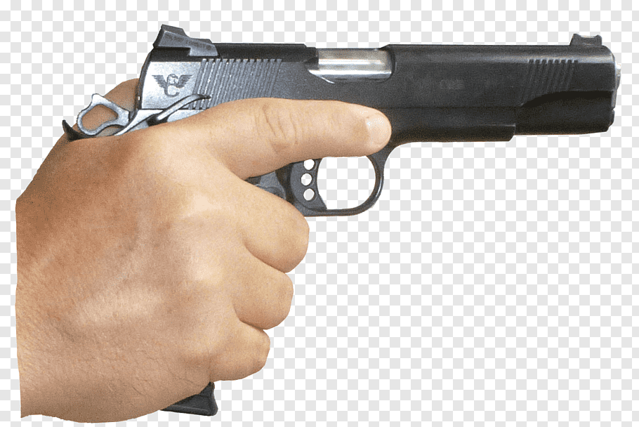 gun in hand Blank Meme Template