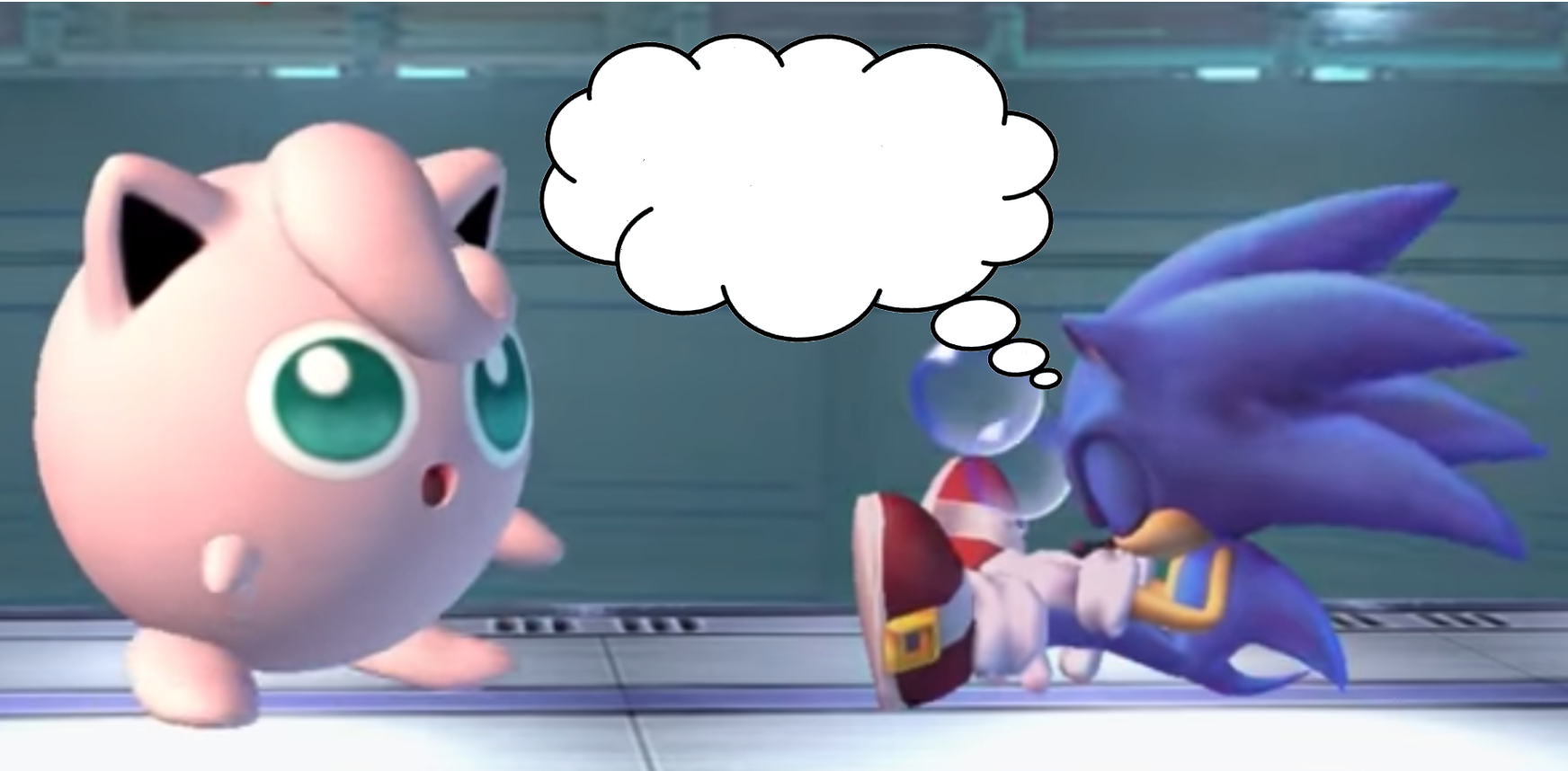 High Quality Sonic Dreaming Blank Meme Template