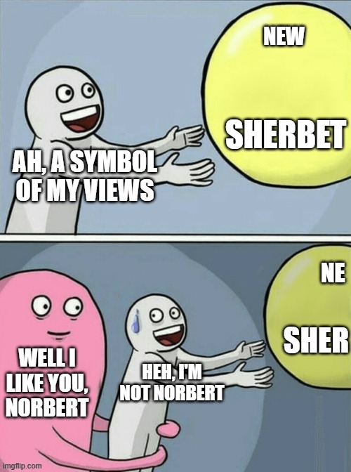 NEW SHERBET NE SHER | made w/ Imgflip meme maker