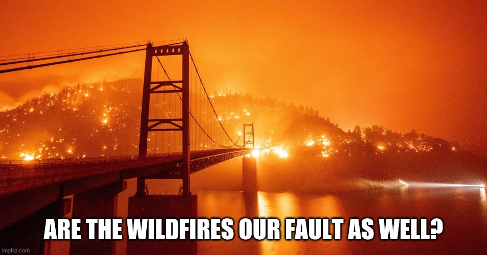 ARE THE WILDFIRES OUR FAULT AS WELL? | made w/ Imgflip meme maker