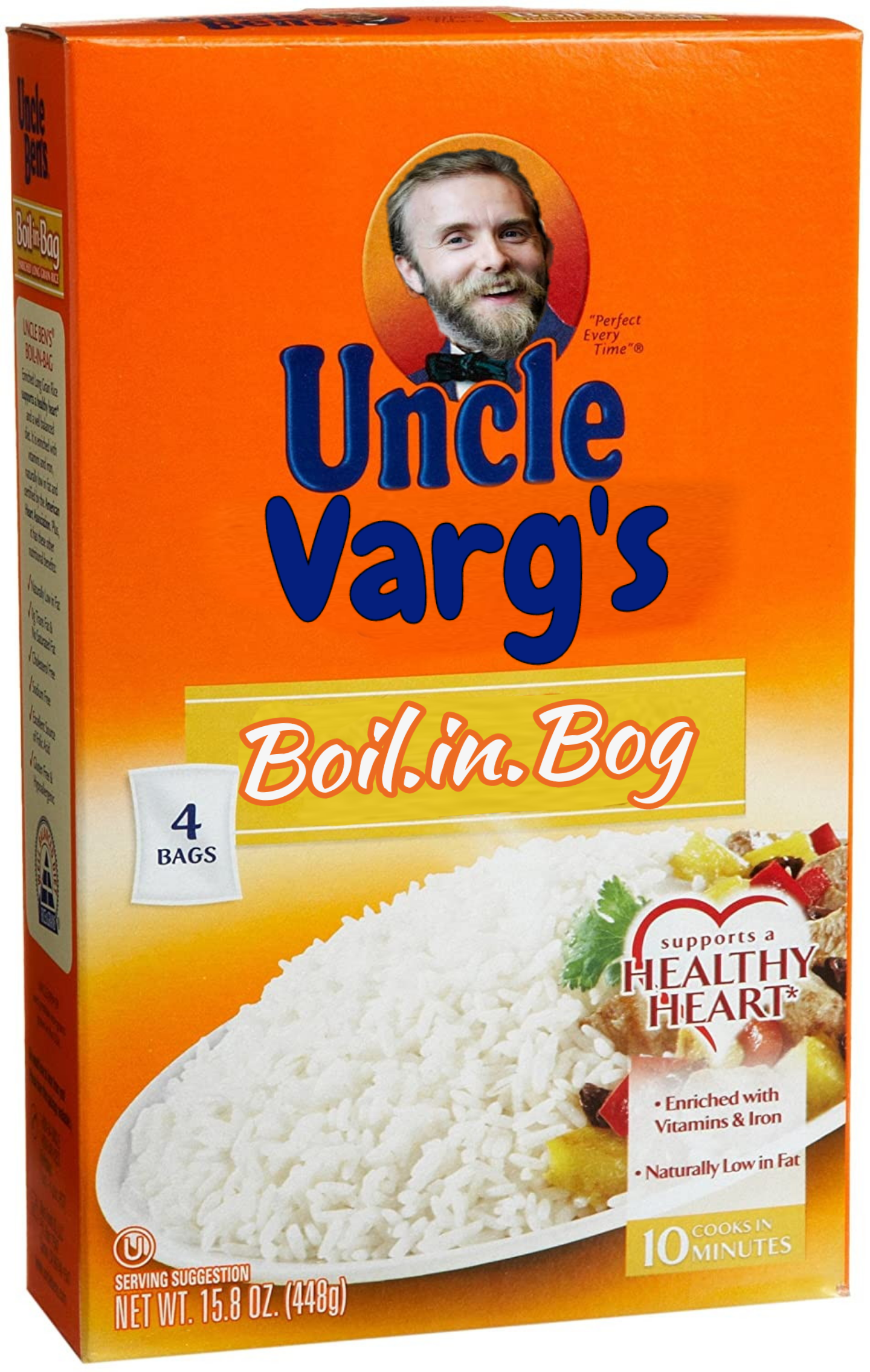 High Quality Uncle Varg's Rice Blank Meme Template