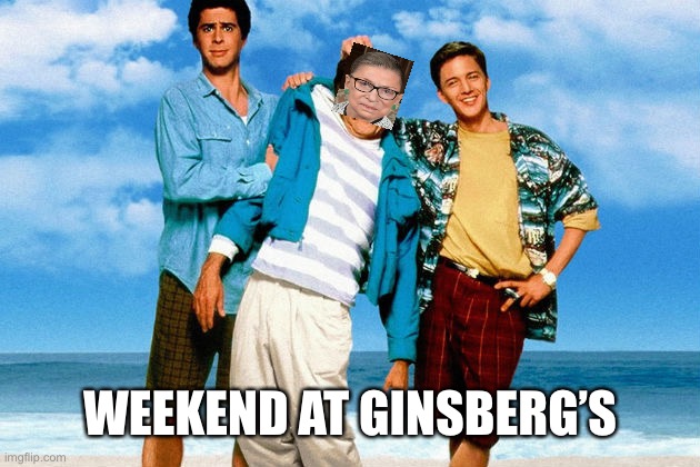 weekend at bernies | WEEKEND AT GINSBERG’S | image tagged in weekend at bernies | made w/ Imgflip meme maker