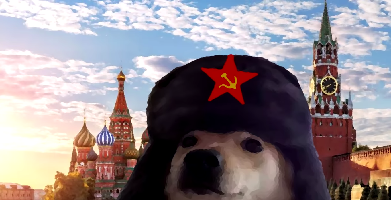 Russian Dog Meme that you not gonna use Blank Meme Template