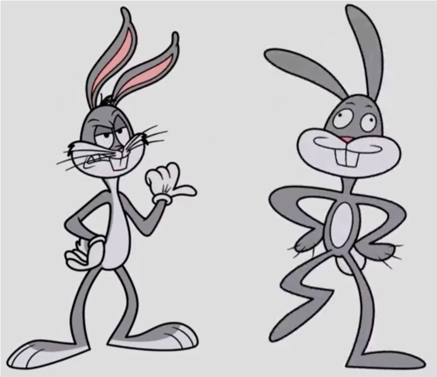 High Quality Bugs Bunny & Sketch Bugs Bunny Blank Meme Template