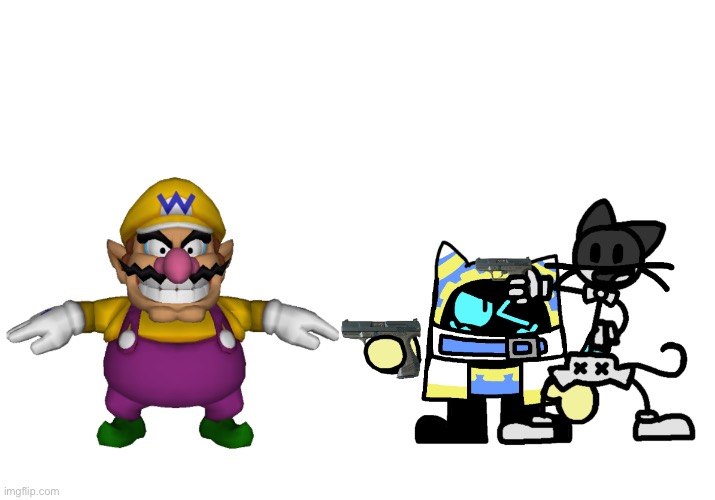 Wario gets shot by both Magolor Bloo and 30sStickCat.mp3 | image tagged in wario dies | made w/ Imgflip meme maker