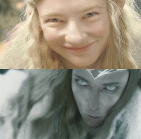 Galadriel Two Sides Blank Meme Template