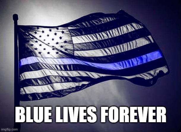 Blue Lives Matter | BLUE LIVES FOREVER | image tagged in blue lives matter | made w/ Imgflip meme maker