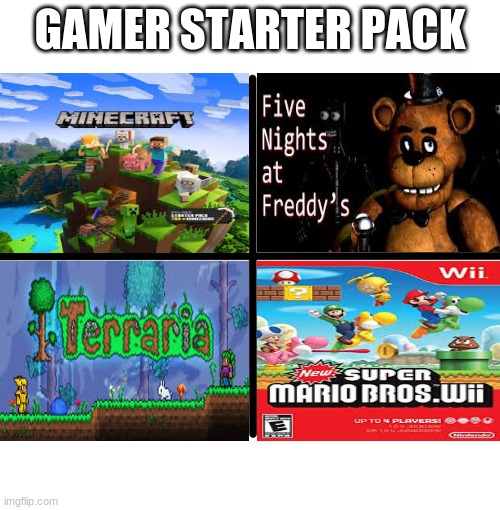 Blank Starter Pack Meme | GAMER STARTER PACK | image tagged in memes,blank starter pack | made w/ Imgflip meme maker