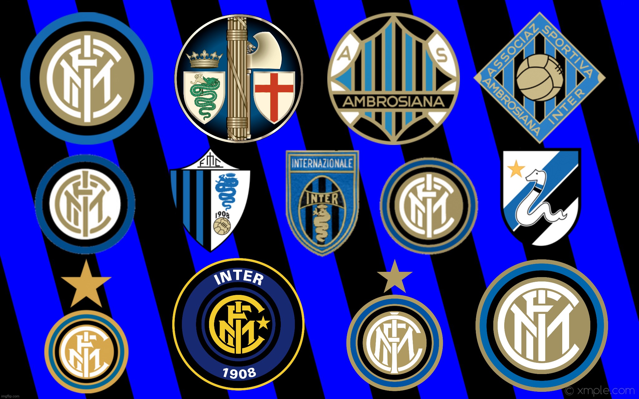 F.C. Internazionale Milano Logo History | image tagged in memes,futbol,italy,inter milan | made w/ Imgflip meme maker