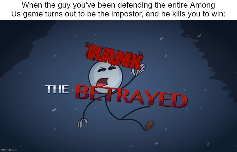 Rank The Betrayed  Imgflip