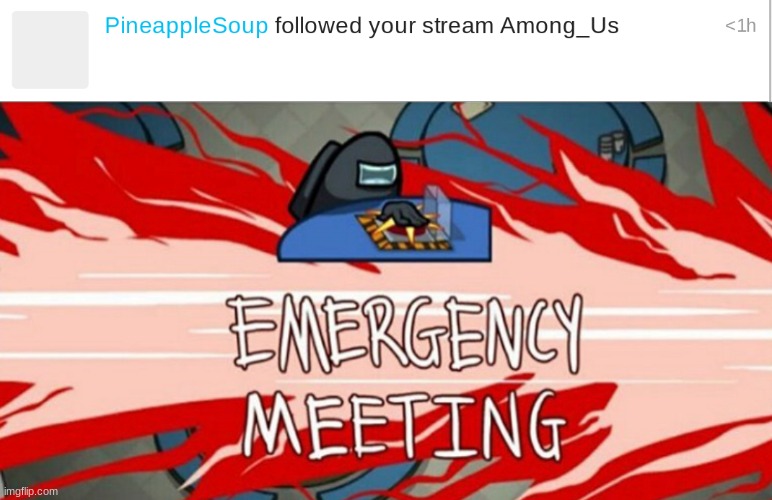 PINEAPPLE SOUP?! AAAAAAAAAAAAAAAAAAAAAAAAAAAA DISGOOSTANG! | image tagged in emergency meeting | made w/ Imgflip meme maker