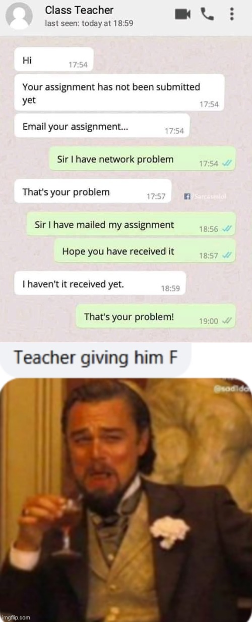 When you think you're a swagger | image tagged in conversation,teacher,vs,student | made w/ Imgflip meme maker