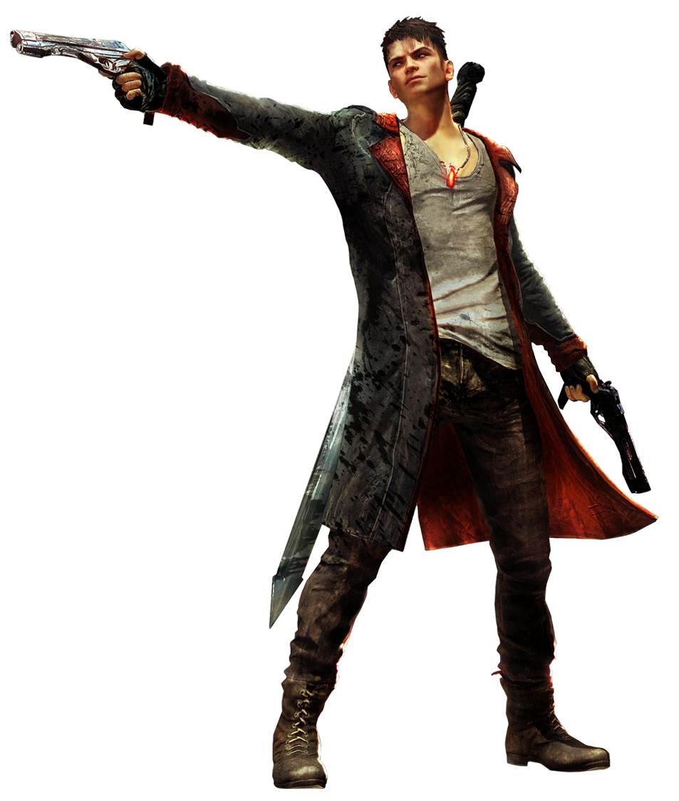 High Quality Dante Transparent (Devil May Cry) Blank Meme Template