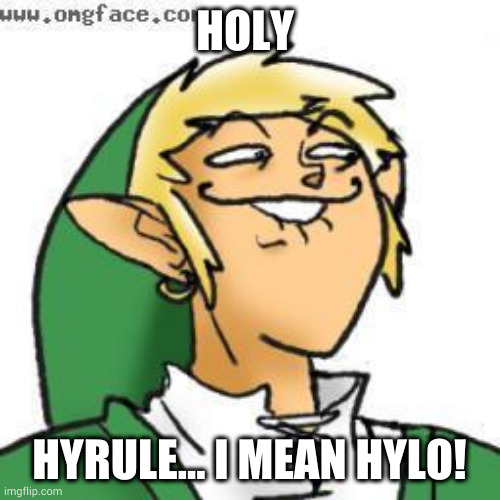 Holo Goes Hylo | HOLY; HYRULE... I MEAN HYLO! | image tagged in lol of zelda | made w/ Imgflip meme maker