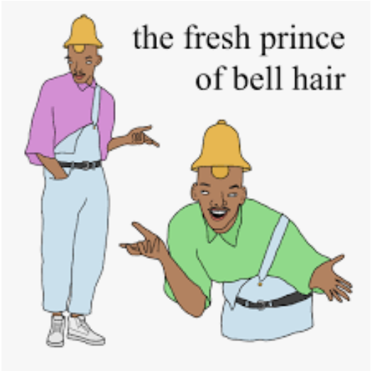 High Quality Bell hair Blank Meme Template
