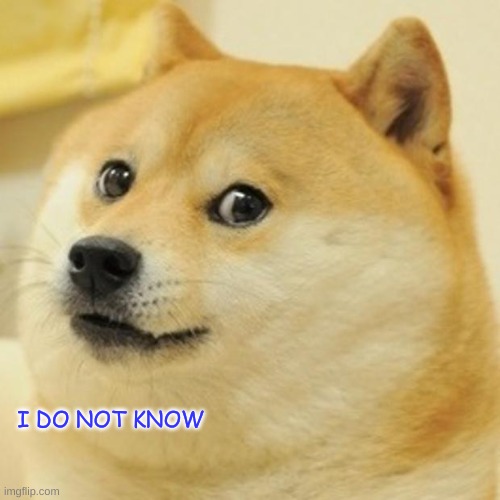 Doge Meme | I DO NOT KNOW | image tagged in memes,doge | made w/ Imgflip meme maker
