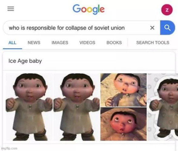 i just saw this meme and i wanted to repost it | image tagged in ice age baby,google | made w/ Imgflip meme maker